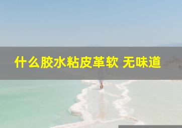 什么胶水粘皮革软 无味道